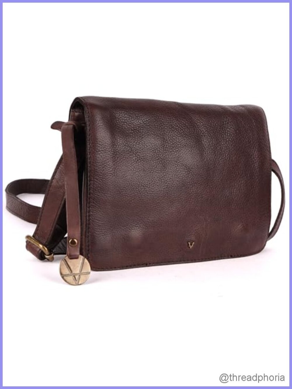 Genuine Italian Leather Small Crossbody Sling Bag